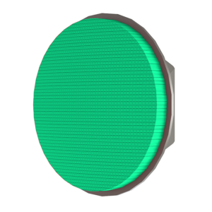 Das große LED-Modul von ROYER Signaltechnik mit 300 mm Durchmesser in der Farbe grün